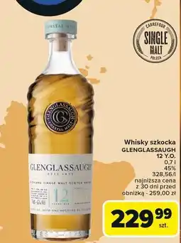 Carrefour Whisky karton Glenglassaugh 12 Yo oferta