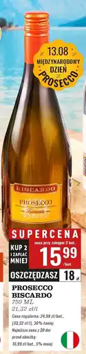 Biedronka Wino Biscardo Prosecco oferta