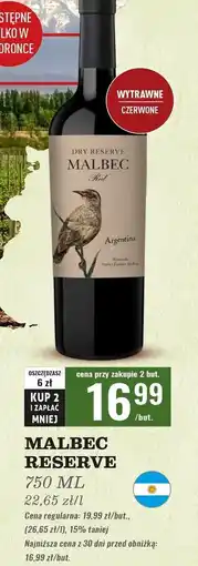 Biedronka Wino Malbec Reserva oferta