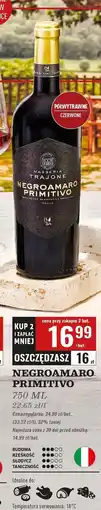 Biedronka Wino Negroamaro Primitivo oferta