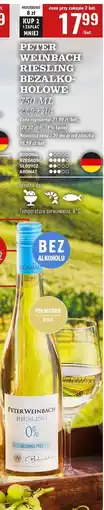 Biedronka Wino bezalkoholowe Peter Weinbach Riesling oferta
