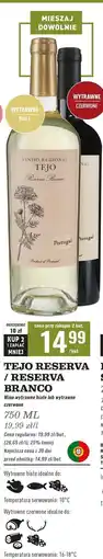 Biedronka Wino Tejo Reserva oferta