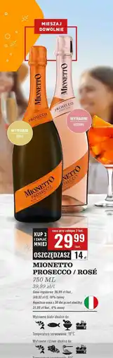 Biedronka Wino Mionetto Prosecco Rose oferta