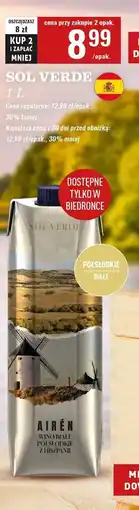 Biedronka Wino Sol Verde oferta