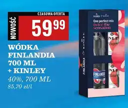 Biedronka Wódka 700 ml + napój kinley Finlandia Cranberry Fusion oferta
