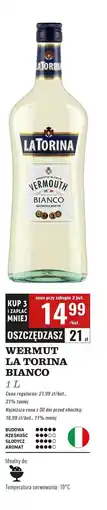Biedronka Vermouth Latorina Bianco oferta