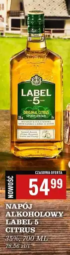 Biedronka Whisky citrus Label 5 oferta
