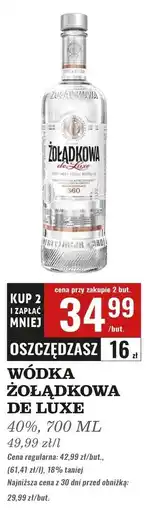 Biedronka Wódka Żołądkowa Gorzka De Luxe oferta