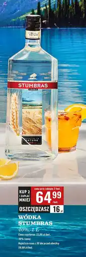 Biedronka Wódka Stumbras Centenary oferta