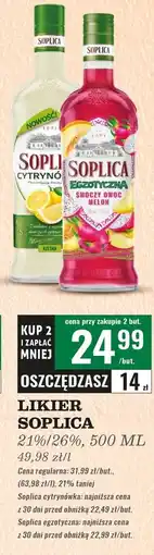 Biedronka Wódka Soplica Cytrynówka oferta