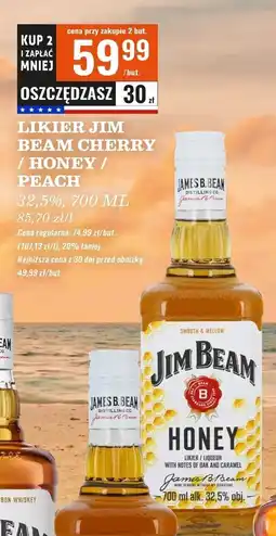 Biedronka Bourbon Jim Beam Peach oferta