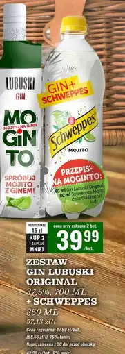 Biedronka Gin 700 ml + schweppes mojito 850 Lubuski oferta