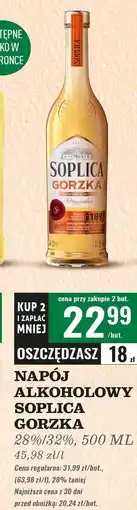 Biedronka Likier 32 % Soplica Gorzka oferta