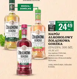 Biedronka Wódka Żołądkowa Gorzka Rześka Arbuz I Limonka oferta