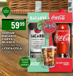 Biedronka Rum + coca-cola Bacardi Carta Blanca oferta