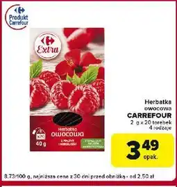 Globi Herbatka malina i hibiskus Carrefour Extra oferta