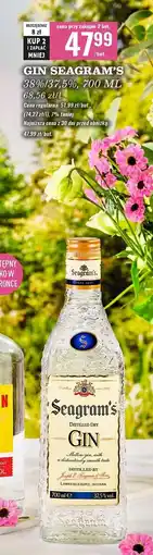 Biedronka Gin Seagram's Extra Dry oferta