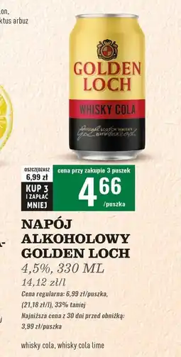 Biedronka Whisky + cola lime Golden Loch oferta
