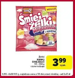 Globi Żelki miękkusie z jogurtem Nimm2 Śmiejżelki oferta