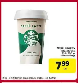 Globi Napój caffe latte Starbucks oferta