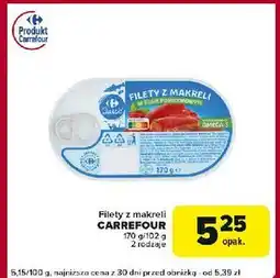 Globi Filety z makreli w sosie pomidorowym Carrefour oferta