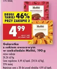 Biedronka Galaretki wiśniowe Meltie oferta