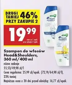 Biedronka Szampon do włosów citrus fresh Head&Shoulders oferta