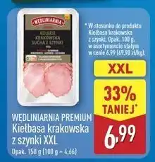 ALDI Kiełbasa krakowska sucha z szynki Wędliniarnia Premium oferta