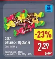 ALDI Galaretki w czekoladzie Odra Opolanki oferta