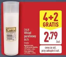 ALDI Wkład parafinowy do znicza 64h Calix oferta
