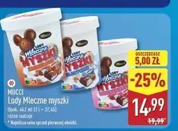 ALDI Lody mleczne myszki truskawkowe Mucci oferta