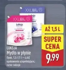 ALDI Mydło w płynie linseed & rice milk Luksja Creamy Soft oferta