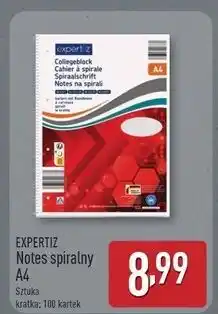 ALDI Notes spiralny a4/100 k. kratka Expertiz oferta