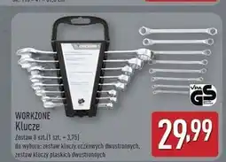 ALDI Klucze płaskie dwustronne Workzone oferta