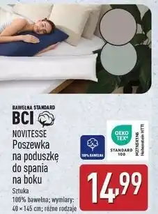 ALDI Poszewka na poduszkę z perkalu 40 x 145 cm Novitesse oferta