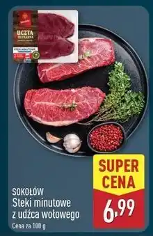 ALDI Steki minutowe z udźca wołowego Sokołów Uczta Qulinarna oferta
