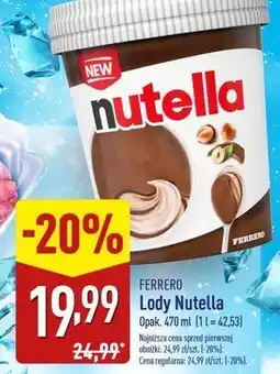 ALDI Lód Nutella oferta