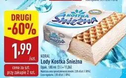 ALDI Lód śmietankowy Koral Kostka Śnieżna oferta