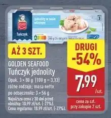 ALDI Tuńczyk jednolity w sosie własnym Golden Seafood oferta