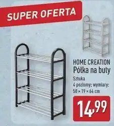 ALDI Półka na buty 50 x 19 64 cm Home Creation oferta