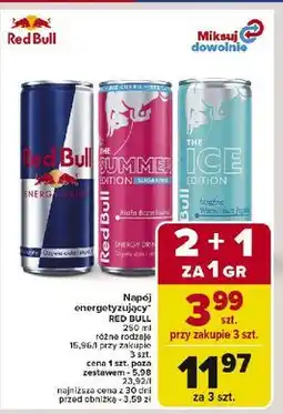Carrefour Napój energetyczny biała brzoskwinia bez cukru Red Bull The Summer Edition oferta