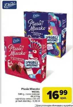 Carrefour Czekoladki jagodowy shake E. Wedel Ptasie Mleczko oferta