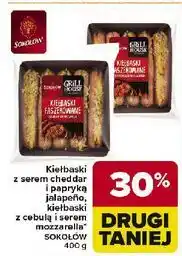Carrefour Kiełbaski faszerowane cebulką i serem mozzarella Sokołów Grill House oferta