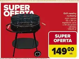 Carrefour Grill owalny ruchomy 55 x 39 cm oferta