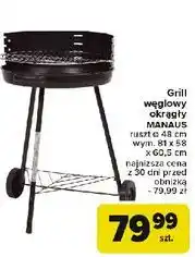 Carrefour Grill węglowy manaus 48 cm oferta