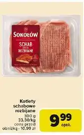 Carrefour Schab kotlety rozbijane Sokołów oferta