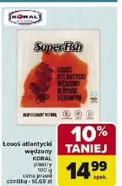 Carrefour Łosoś atlantycki wędzony w dymie dębowym Superfish oferta