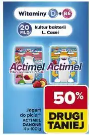 Carrefour Jogurt kids truskawka i banan Danone Actimel oferta