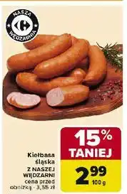 Carrefour Kiełbasa śląska Nasza Wędzarnia Carrefour oferta