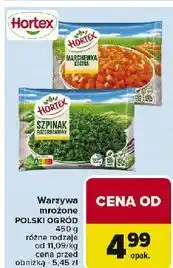 Carrefour Szpinak rozdrobniony Hortex oferta